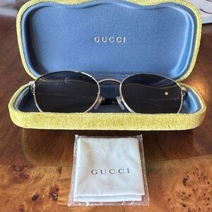 Gucci Gold Rimmed Sunglasses